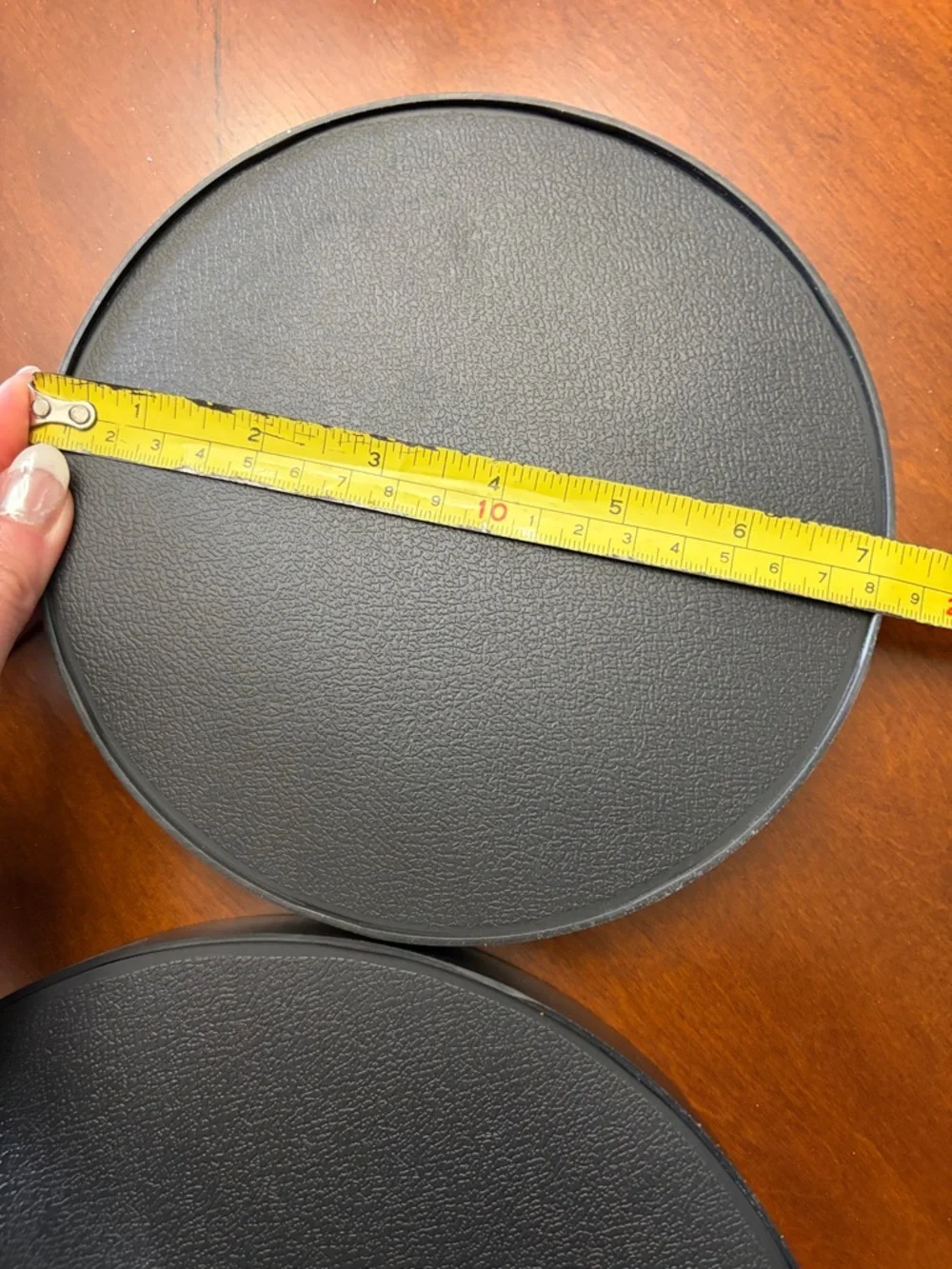 Set of 2 Round Black Wall Mirrors with Matte Frame